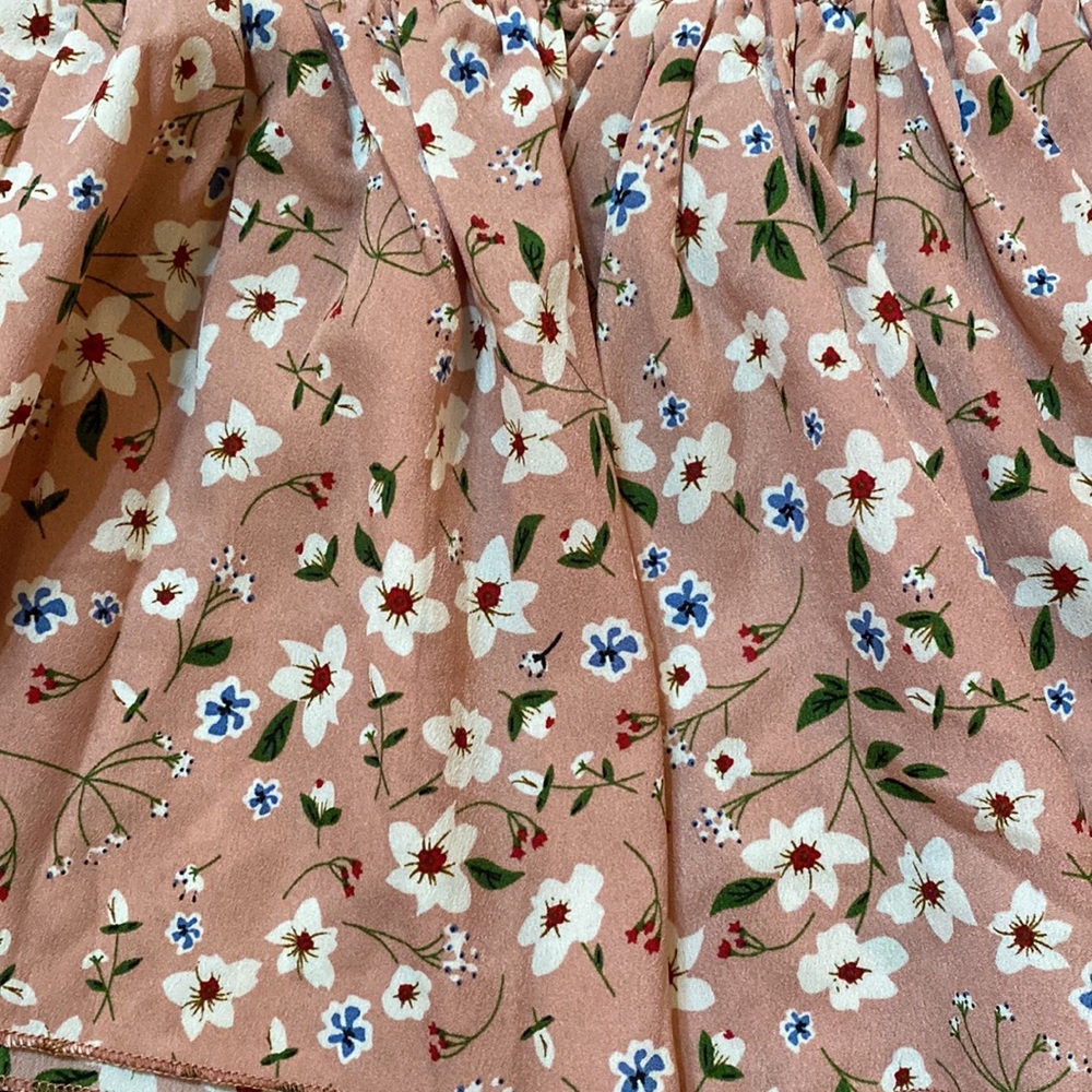 Pink Floral Peplum Tank Top 1XL - Picture 5 of 6